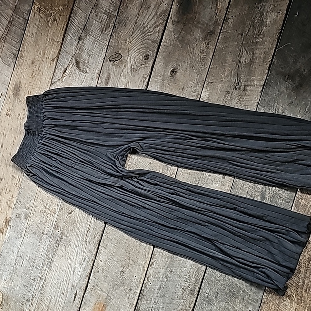 FREE PEOPLE High waist WIDE LEG Black pants